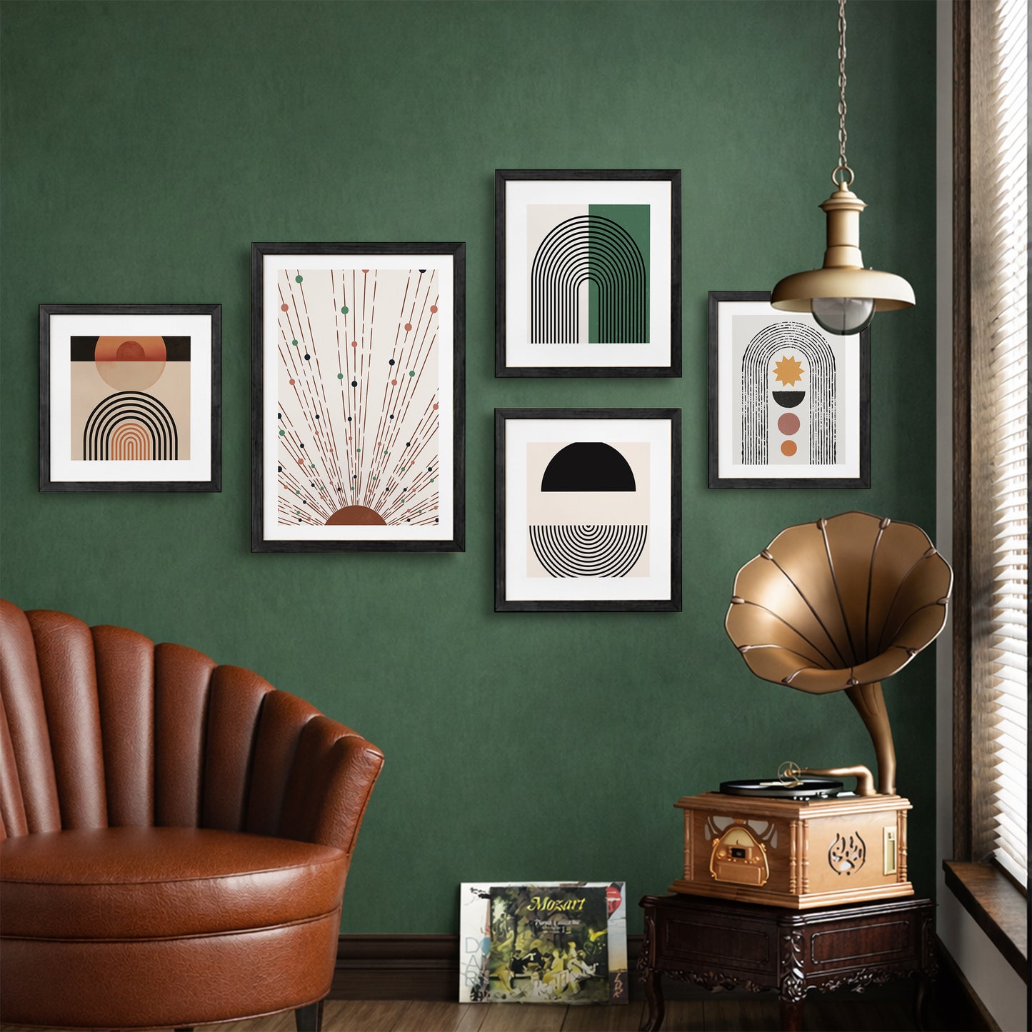 Modern Boho Wall Decor Set of 5