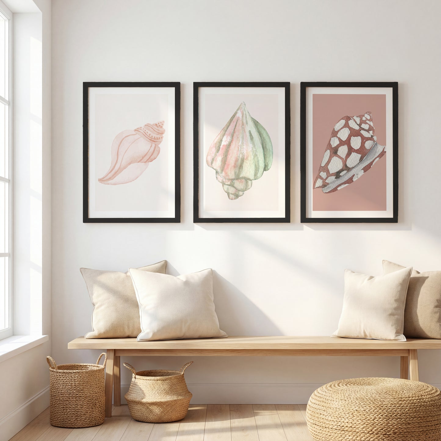 Boho Cowgirl Hat Wall Frames Set of 3