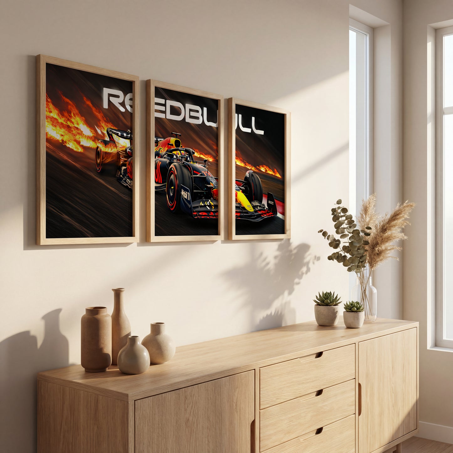 Red Bull Racing Wall Frame Set of 3