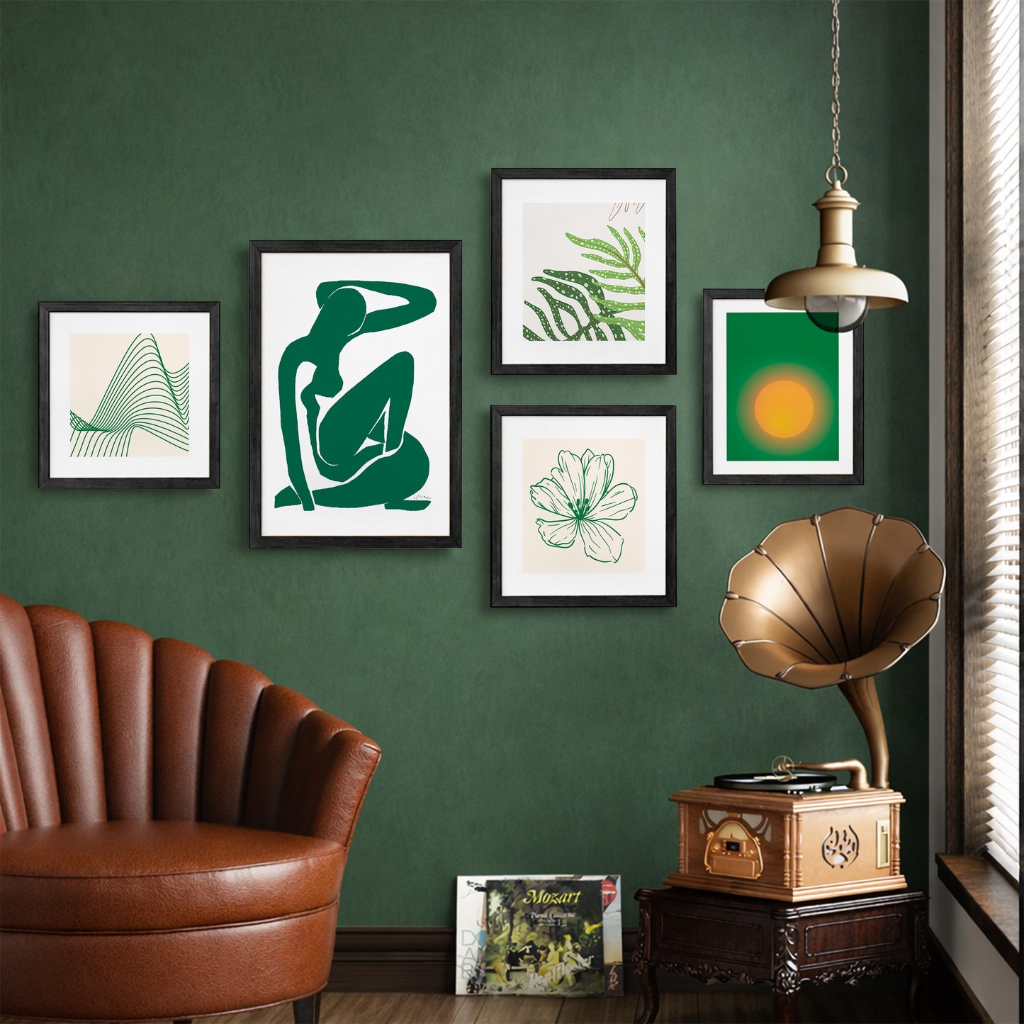 Organic Abstract Wall Set of 5