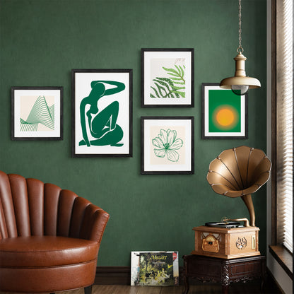 Organic Abstract Wall Set of 5