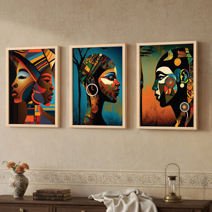 African Essence Trio Wall Frame Set of 2