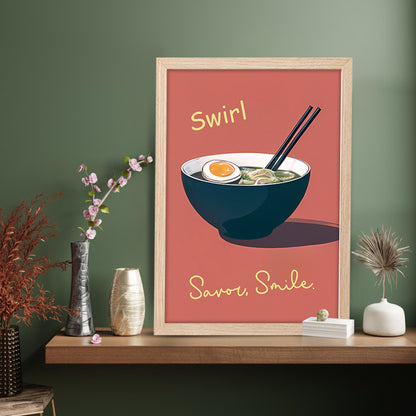 Ramen Poster Wall Frame