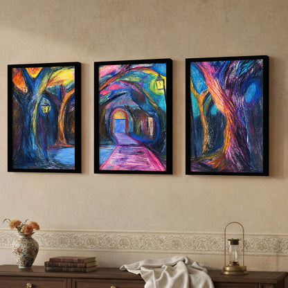 Mystic Forest Wall Art Trio