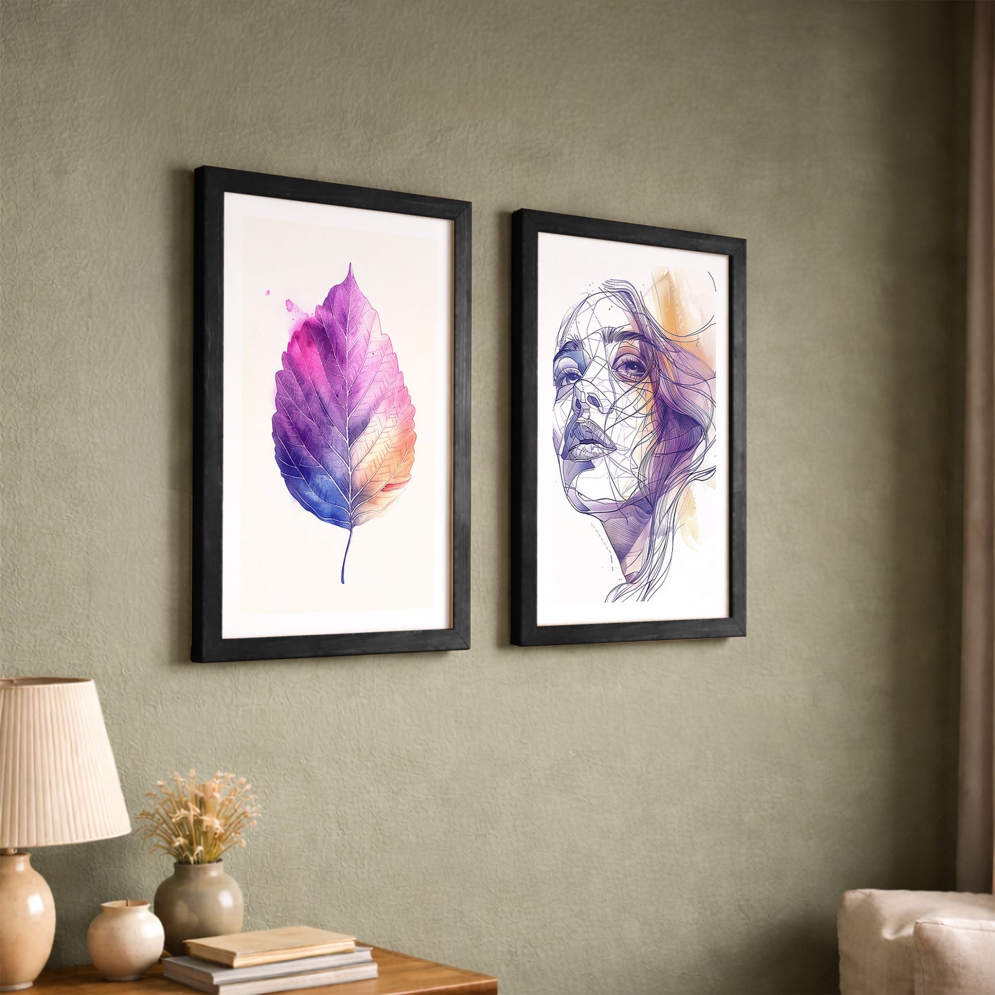 Violet Muse Wall Art Set