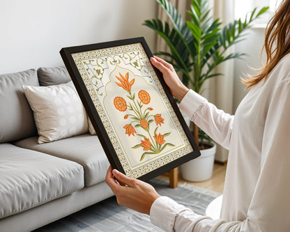 Floral Mughal Pattern Frame