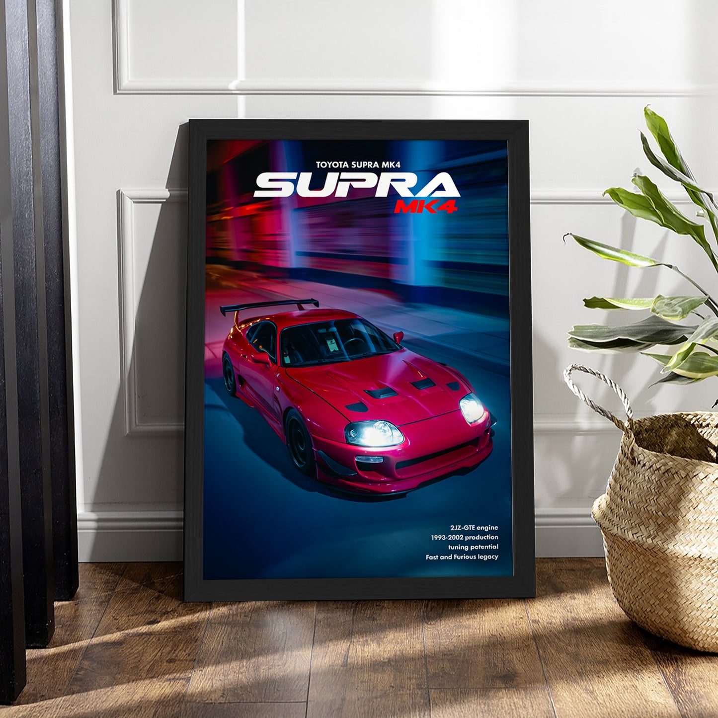 Supra MK4 Midnight Run Wall Frame