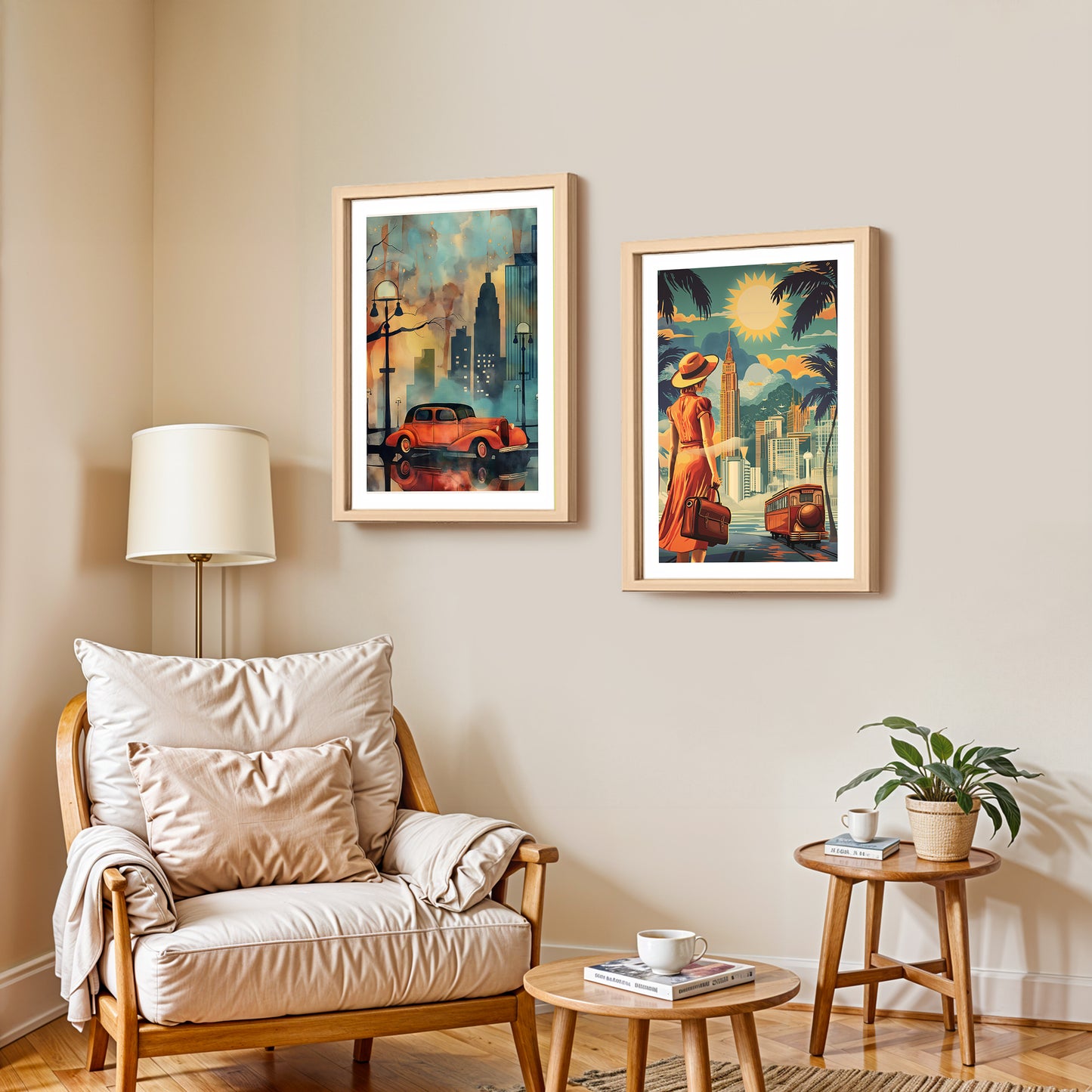 Vintage Travel Wall Art Set