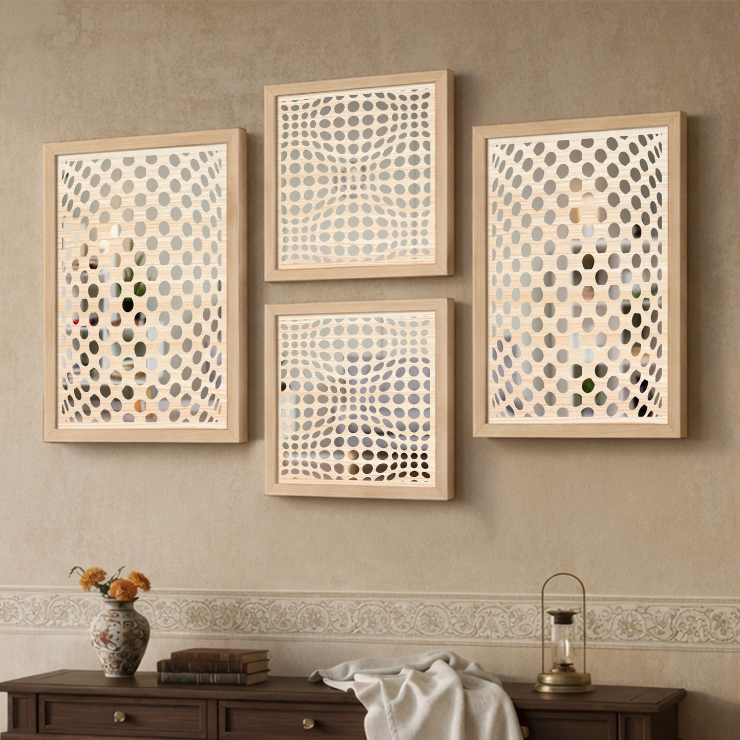Geometric Knot Pattern Mirror Set