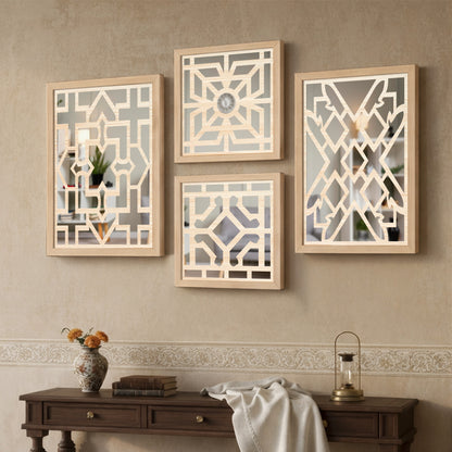 Modern Wall Mirror Set of 4