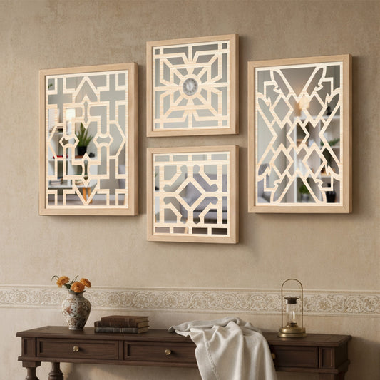 Modern Wall Mirror Set of 4
