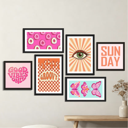 Sun Day Wall Art Set of 6