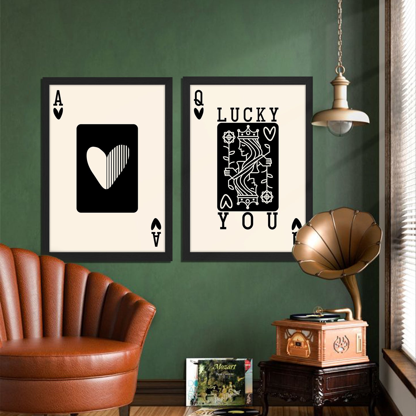 Playing Card Romance Wall Art Set