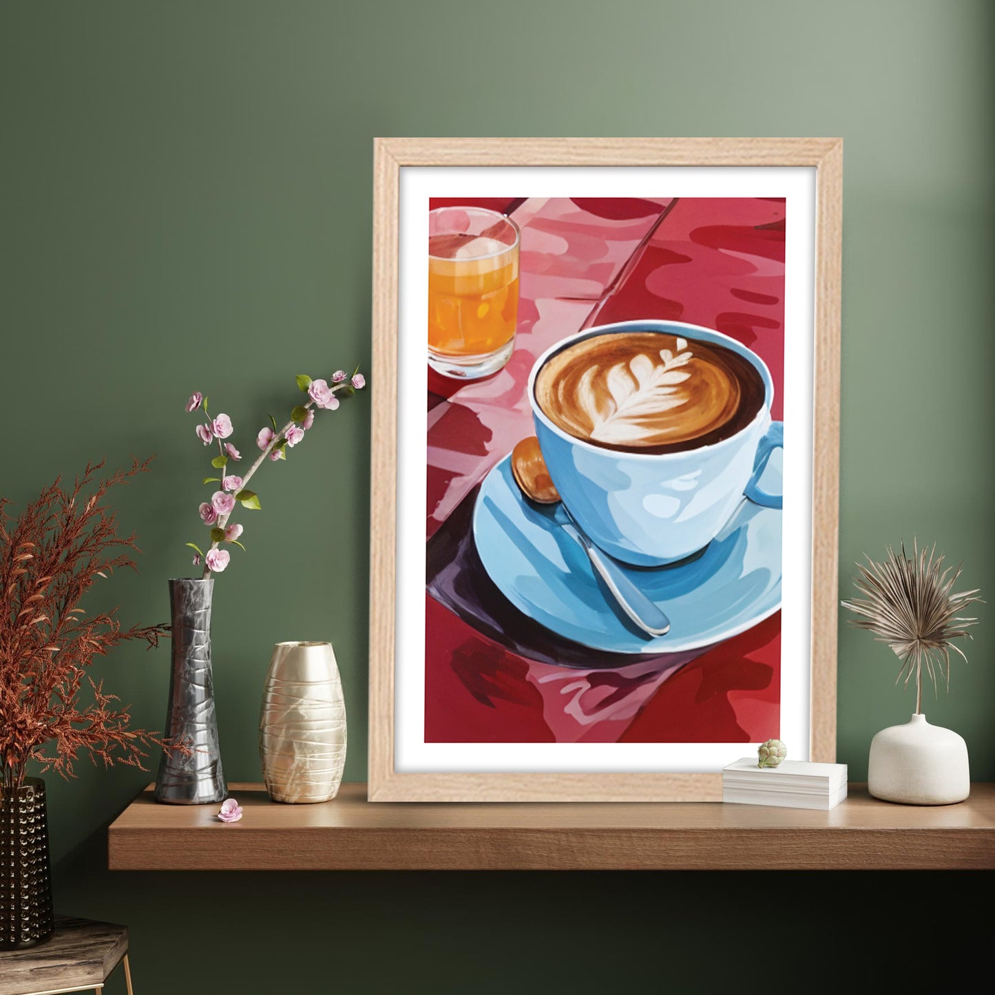 Morning Coffee Art Framed Poster Set of 1
