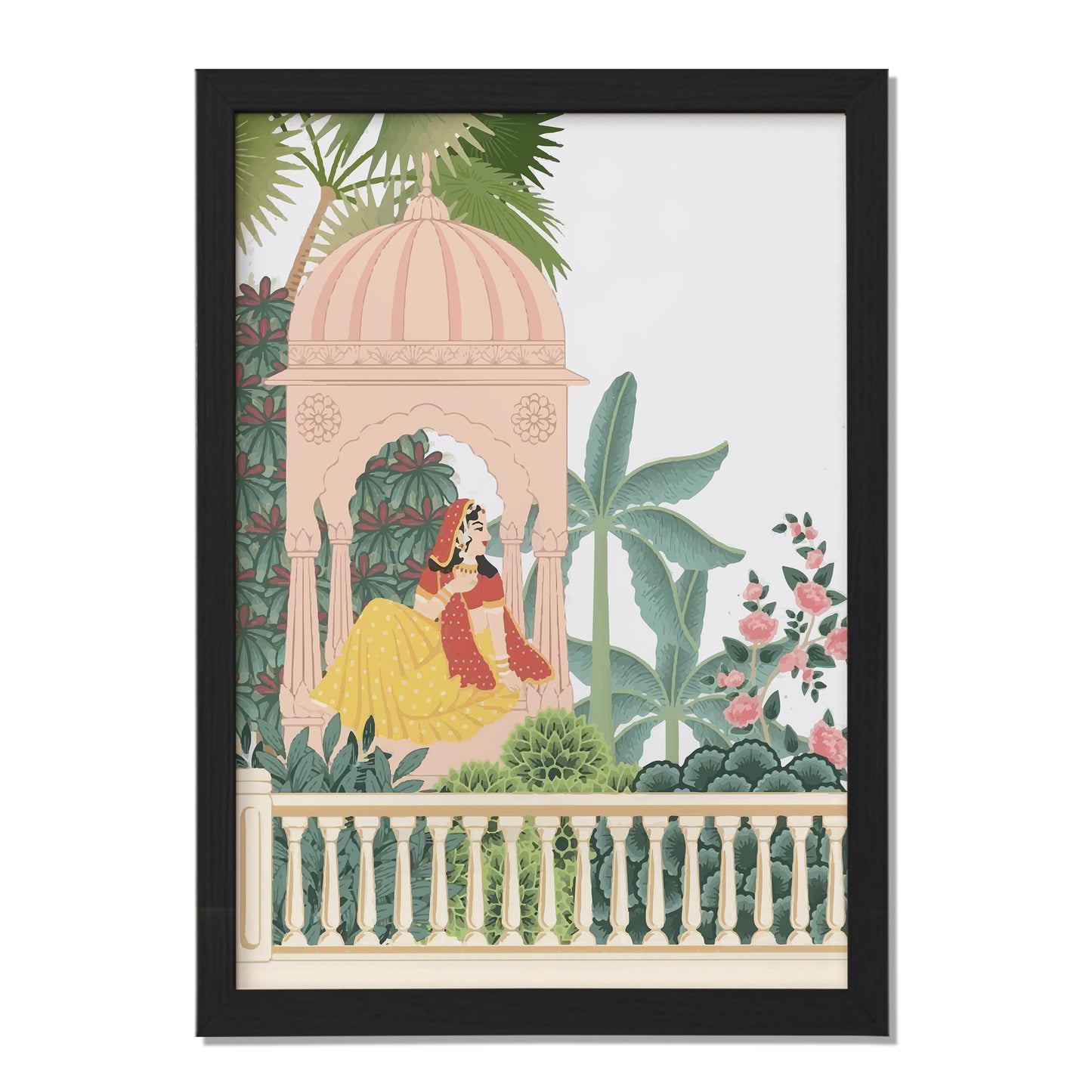 Indian Royal Garden Wall Frame
