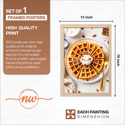 Waffle Slices Wall Frame