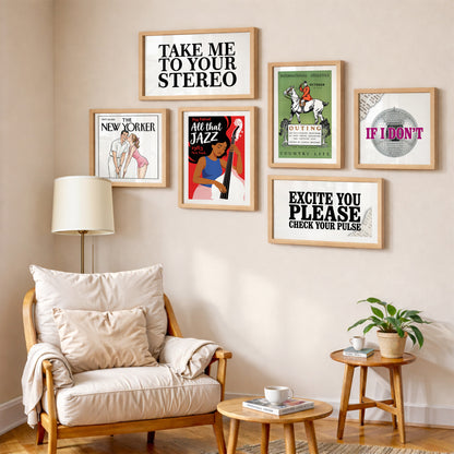 Music & Vintage Wall Art Set of 6
