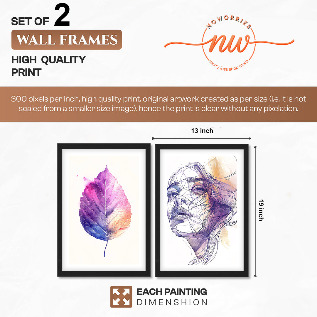 Violet Muse Wall Art Set