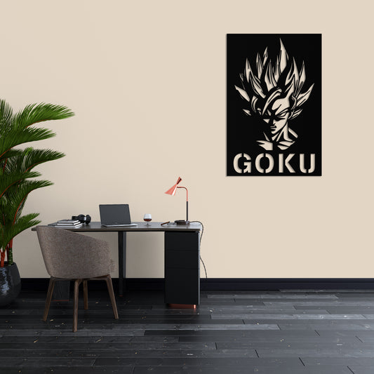 Goku Pinewood Wall Art