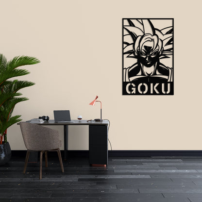 Goku Pinewood Wall Art