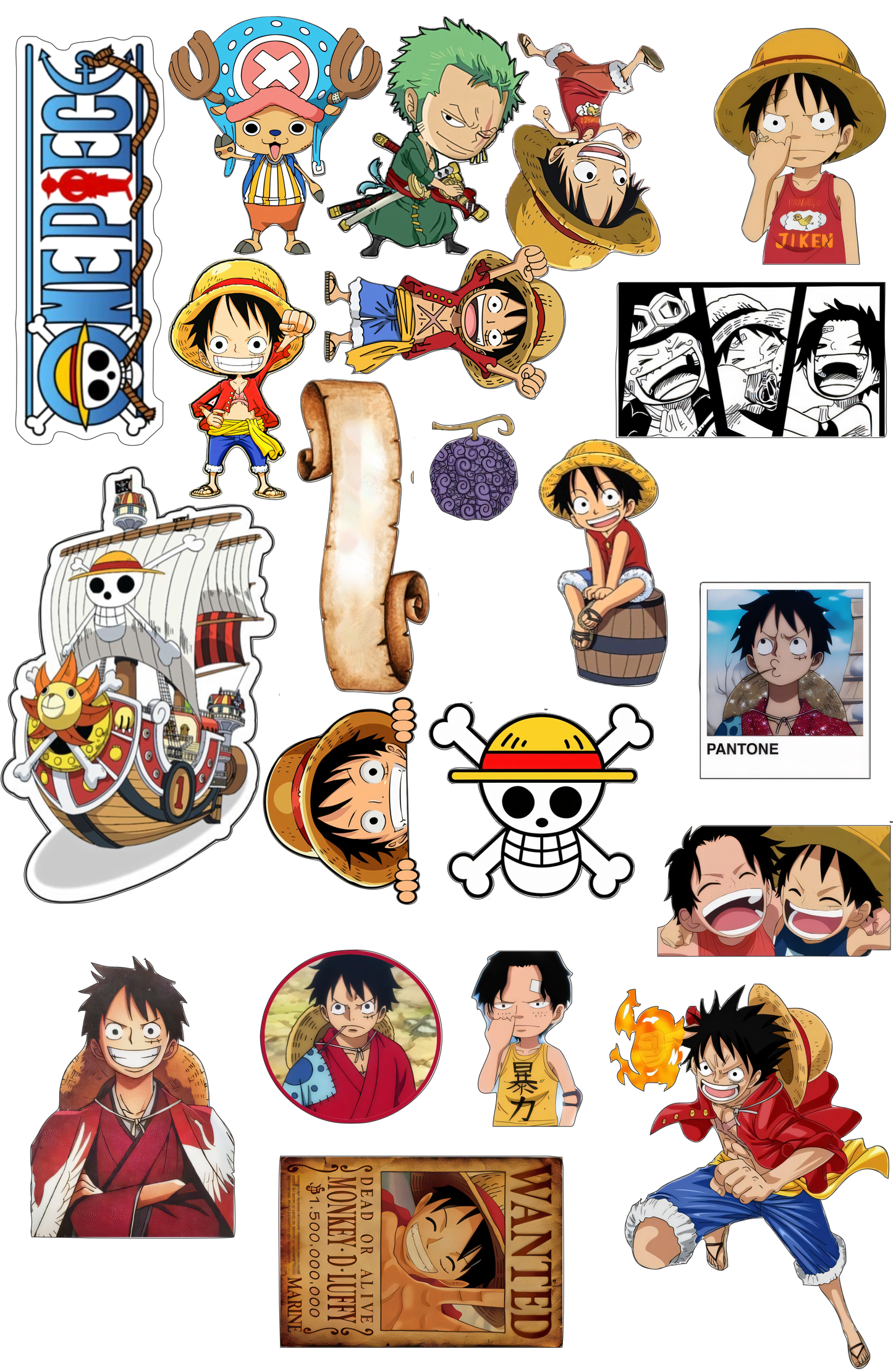 One Piece Anime Sticker Pack