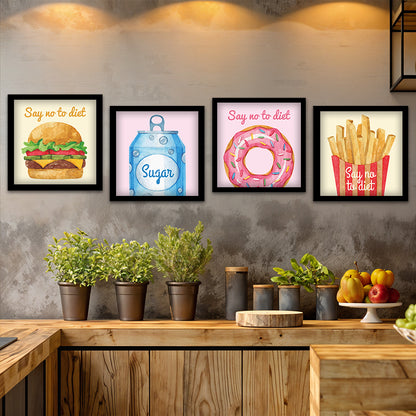 Say No to Diet Food Art Set