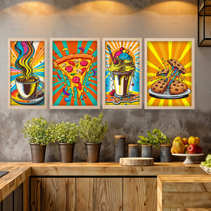 Pop Art Treats Wall Frame Set