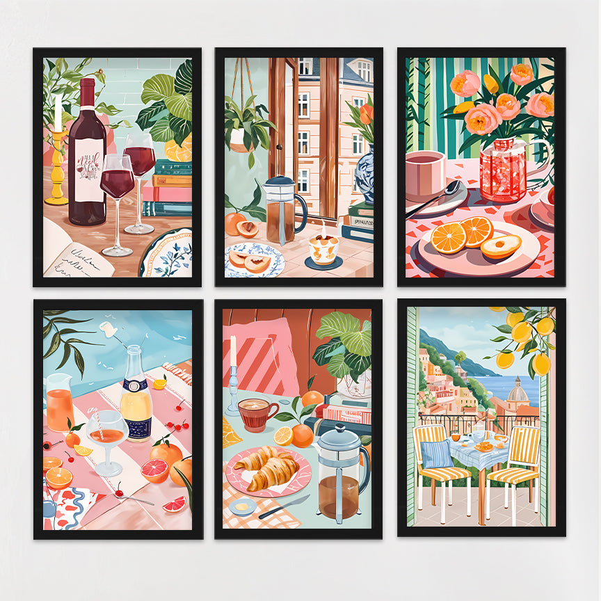 Café Lifestyle Wall Art Set