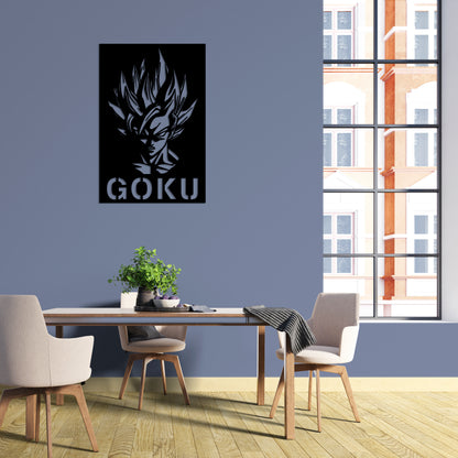Goku Pinewood Wall Art