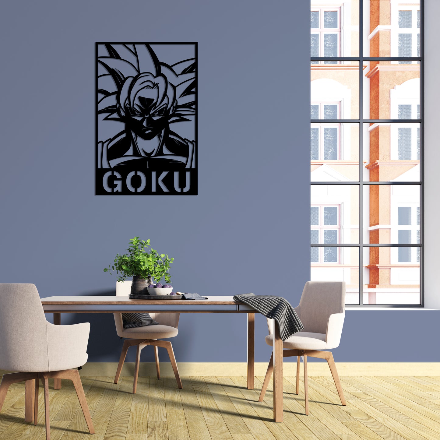 Goku Pinewood Wall Art