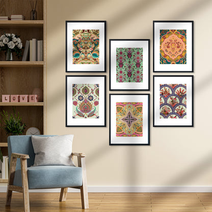 Vintage Pattern Art Wall Frame Set