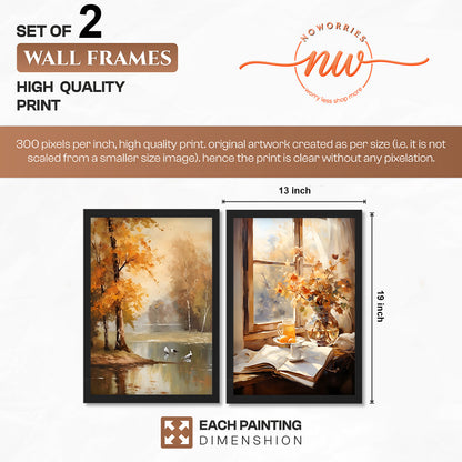 Autumn Landscape Wall Art Set of 2