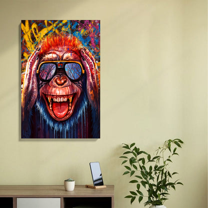 Urban Monkey Wall Canvas