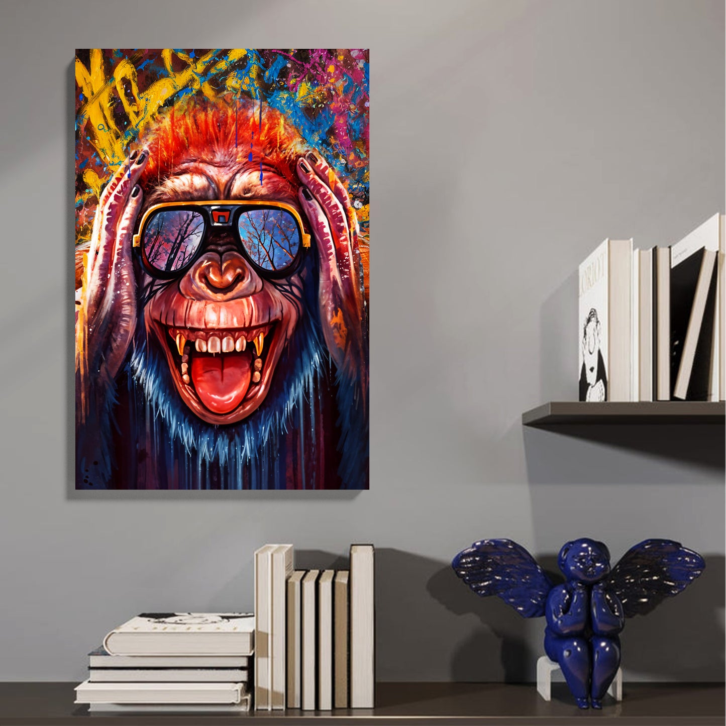 Urban Monkey Wall Canvas