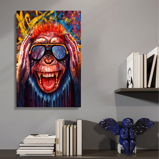 Urban Monkey Wall Canvas