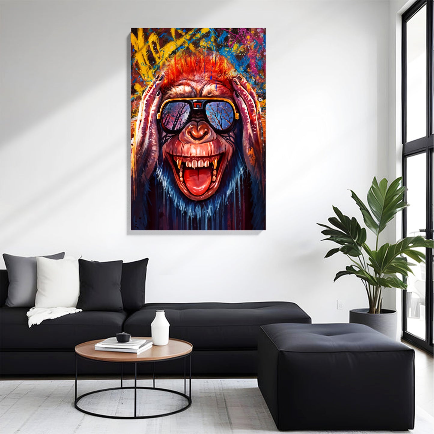 Urban Monkey Wall Canvas