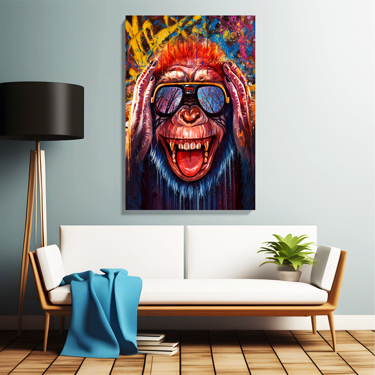 Urban Monkey Wall Canvas