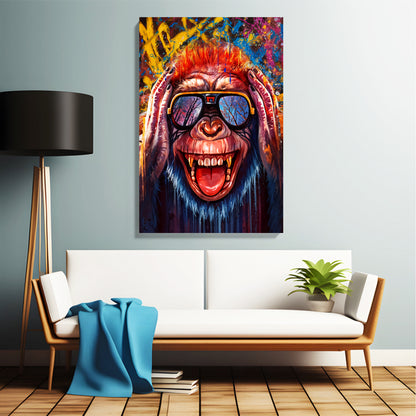 Urban Monkey Wall Canvas