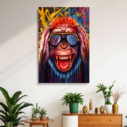 Urban Monkey Wall Canvas