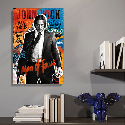 John Wick Focus Canvas