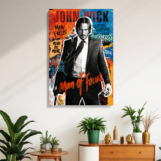 John Wick Focus Canvas