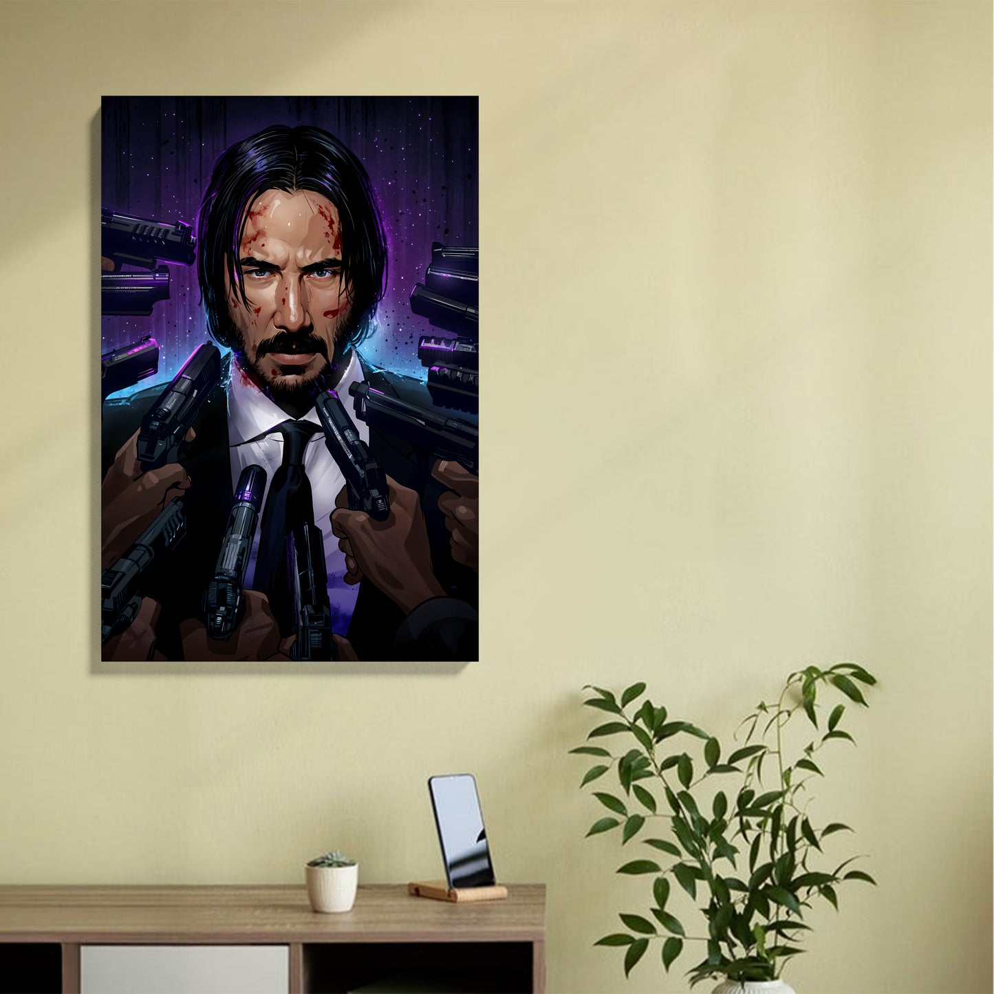 John Wick Under Fire Canvas