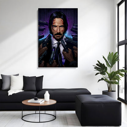 John Wick Under Fire Canvas