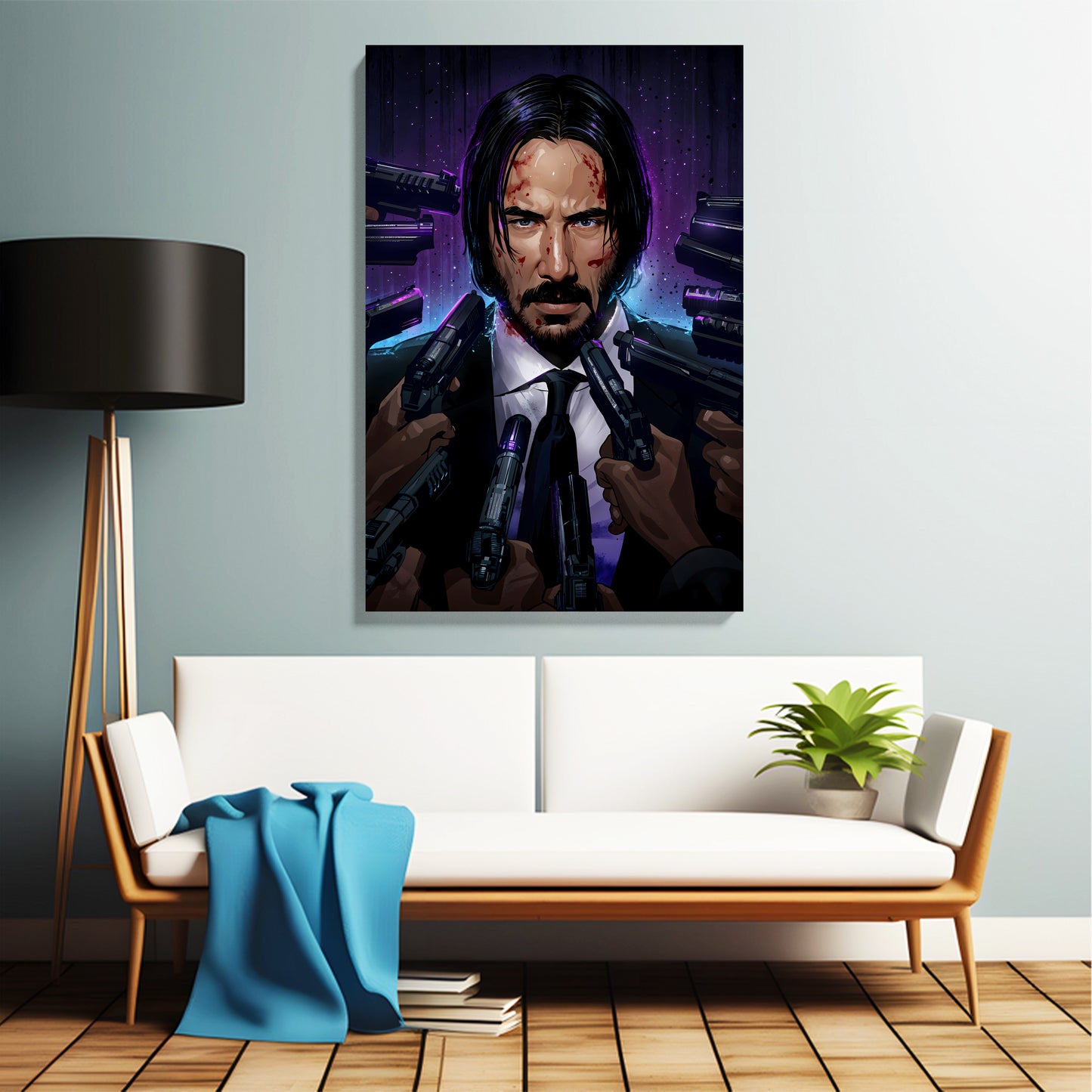 John Wick Under Fire Canvas