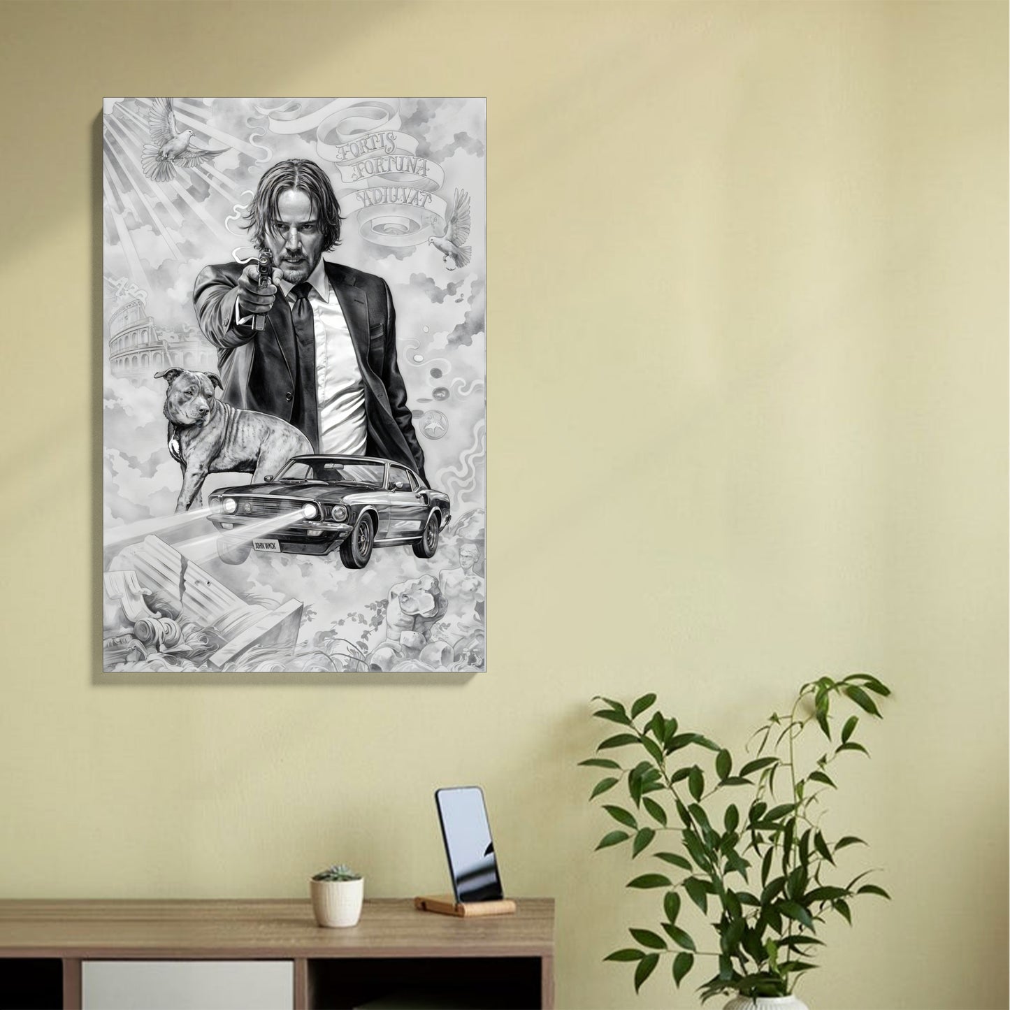 John Wick Noir Canvas