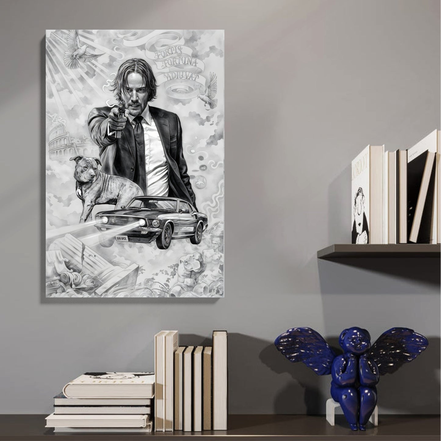 John Wick Noir Canvas