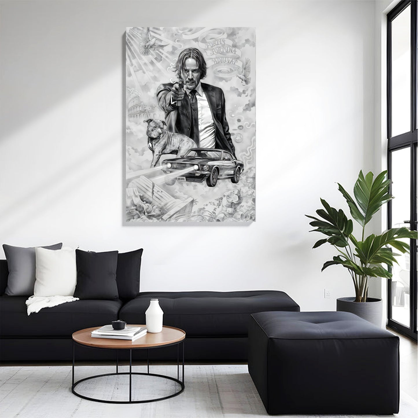 John Wick Noir Canvas