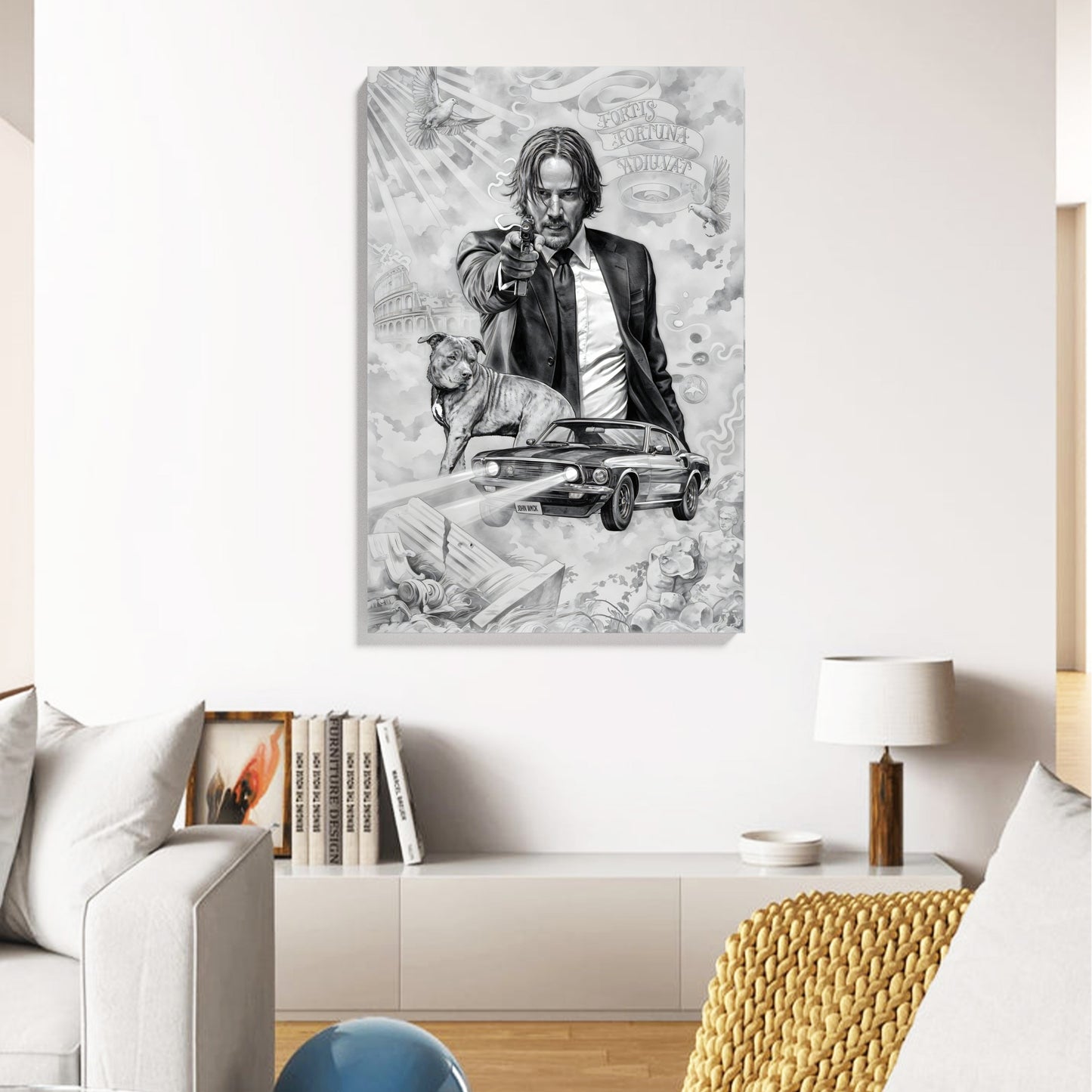 John Wick Noir Canvas