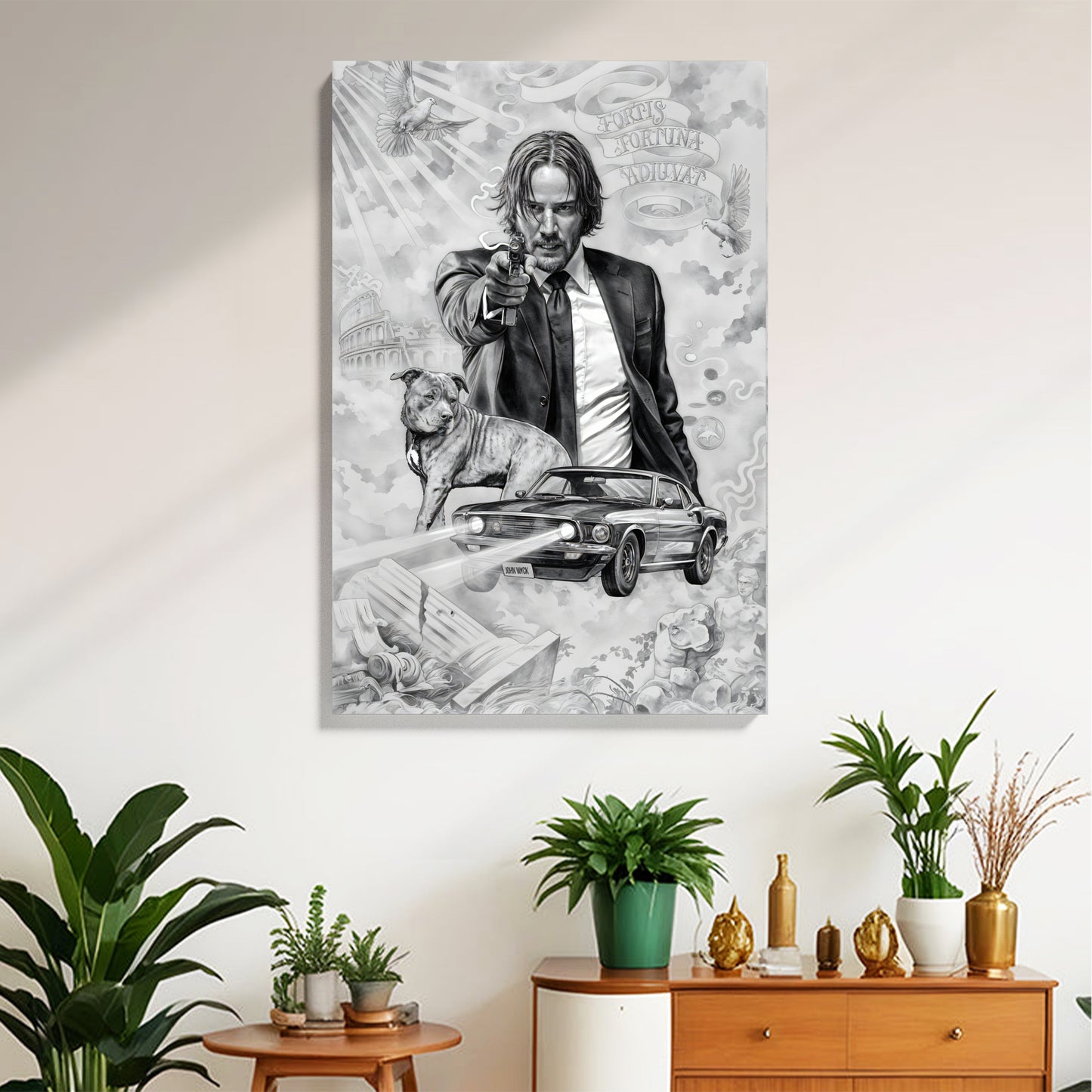 John Wick Noir Canvas