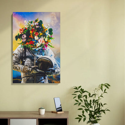Astronaut Bloom Canvas